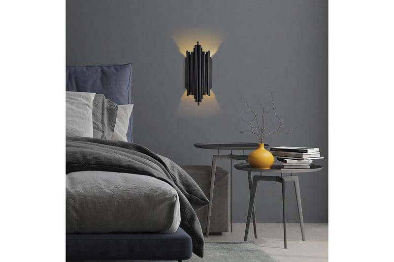 Vägglampa Raoji Svart - Svart - Belysning & el - Inomhusbelysning & lampor - Vägglampa