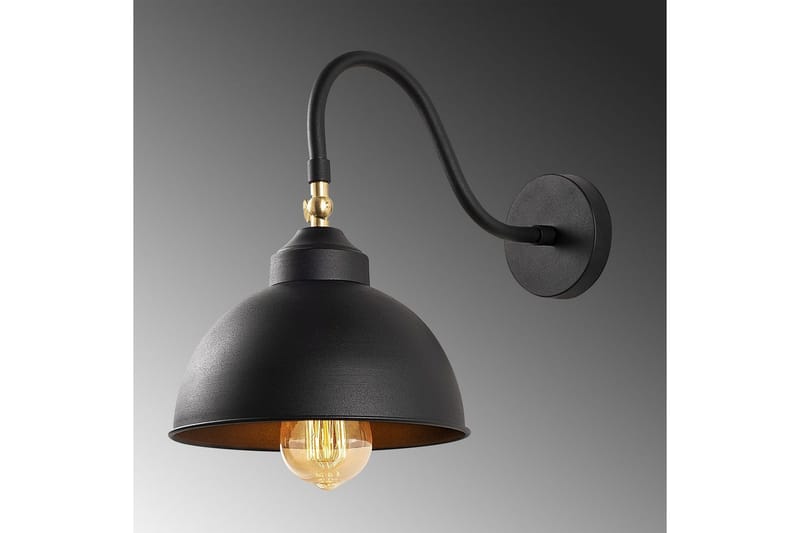 Vägglampa Rathour Svart - Svart - Belysning & el - Inomhusbelysning & lampor - Vägglampa