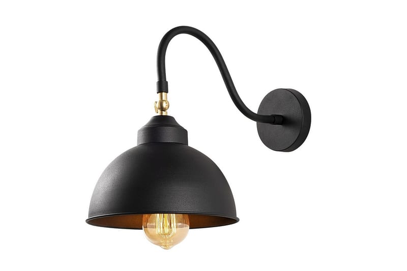 Vägglampa Rathour Svart - Svart - Belysning & el - Inomhusbelysning & lampor - Vägglampa