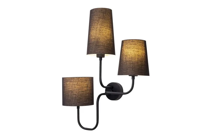 Vägglampa Rihan svart - Svart - Belysning & el - Inomhusbelysning & lampor - Vägglampa