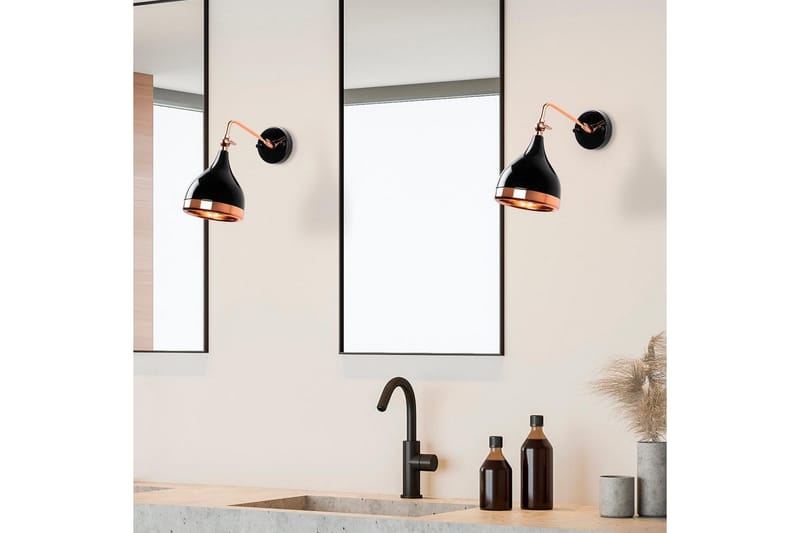Vägglampa Soodz Svart / Koppar - Svart / Koppar - Belysning & el - Inomhusbelysning & lampor - Vägglampa