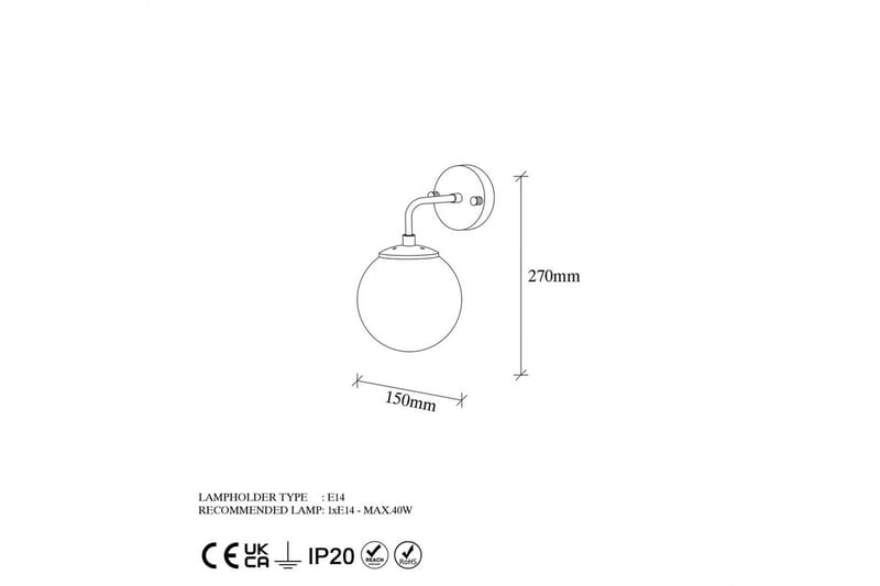 Vägglampa Soona Svart / Rany - Svart / Rany - Belysning & el - Inomhusbelysning & lampor - Vägglampa