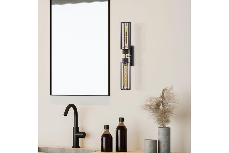 Vägglampa Sourab Skinande Svart / Rany - Guld/Svart - Belysning & el - Inomhusbelysning & lampor - Vägglampa