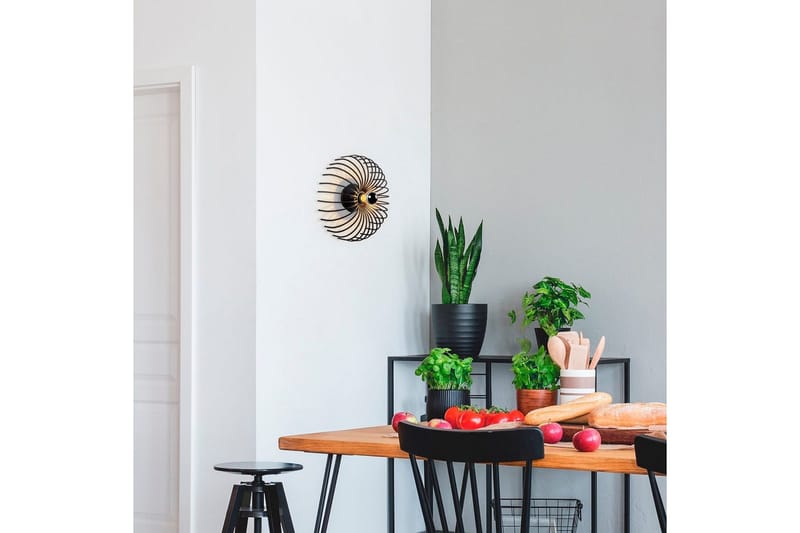 Vägglampa Subbersta Svart - Diameter: 12 cm - Belysning & el - Inomhusbelysning & lampor - Vägglampa