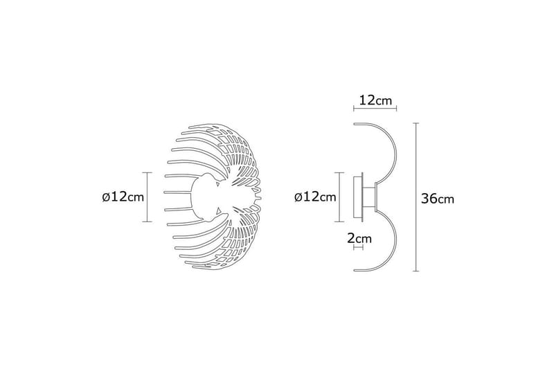 Vägglampa Subbersta Svart - Diameter: 12 cm - Belysning & el - Inomhusbelysning & lampor - Vägglampa