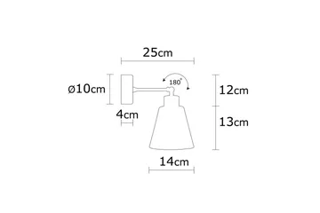 Vägglampa Sudalwani Vit - Vit - Belysning & el - Inomhusbelysning & lampor - Vägglampa