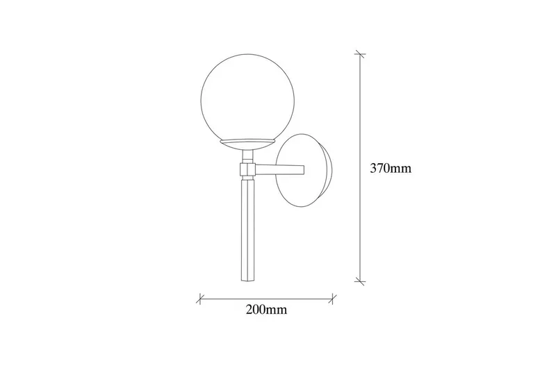 Vägglampa Sudasalle Svart / Vit - Svart/Vit - Belysning & el - Inomhusbelysning & lampor - Vägglampa