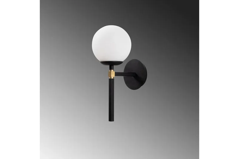 Vägglampa Sudasalle Svart / Vit - Svart/Vit - Belysning & el - Inomhusbelysning & lampor - Vägglampa