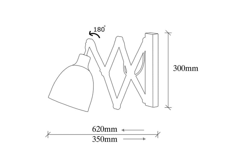 Vägglampa Sugana Lyra Svart / Vintage - Beige/Svart - Belysning & el - Inomhusbelysning & lampor - Vägglampa