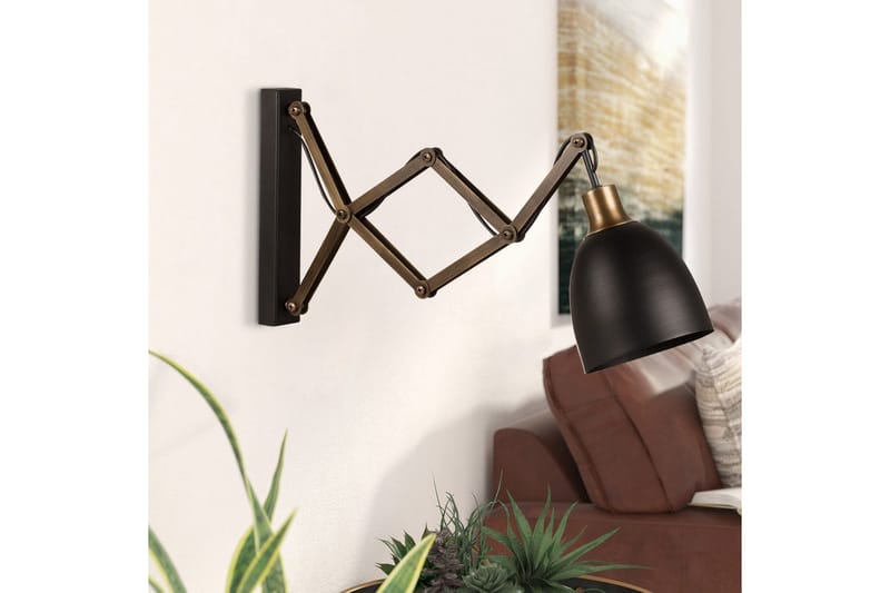 Vägglampa Sugana Lyra Svart / Vintage - Beige/Svart - Belysning & el - Inomhusbelysning & lampor - Vägglampa