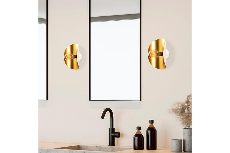 Vägglampa Sugana Vira Vit / Rany - Guld/Vit - Belysning & el - Inomhusbelysning & lampor - Vägglampa