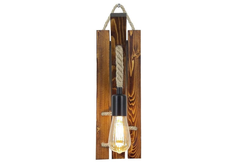 Vägglampa Teyra Tr ä - Brun - Belysning & el - Inomhusbelysning & lampor - Vägglampa
