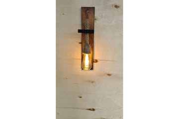 Vägglampa Teyra Valnöt - Rödfärgat trä - Belysning & el - Inomhusbelysning & lampor - Vägglampa