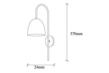 Vägglampa Thela Black - Antracit - Belysning & el - Inomhusbelysning & lampor - Vägglampa