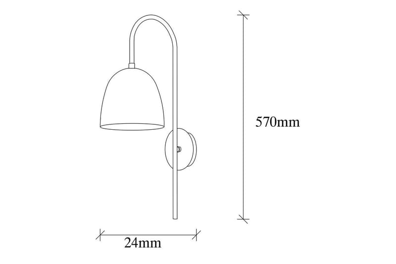 Vägglampa Thela Black - Antracit - Belysning & el - Inomhusbelysning & lampor - Vägglampa