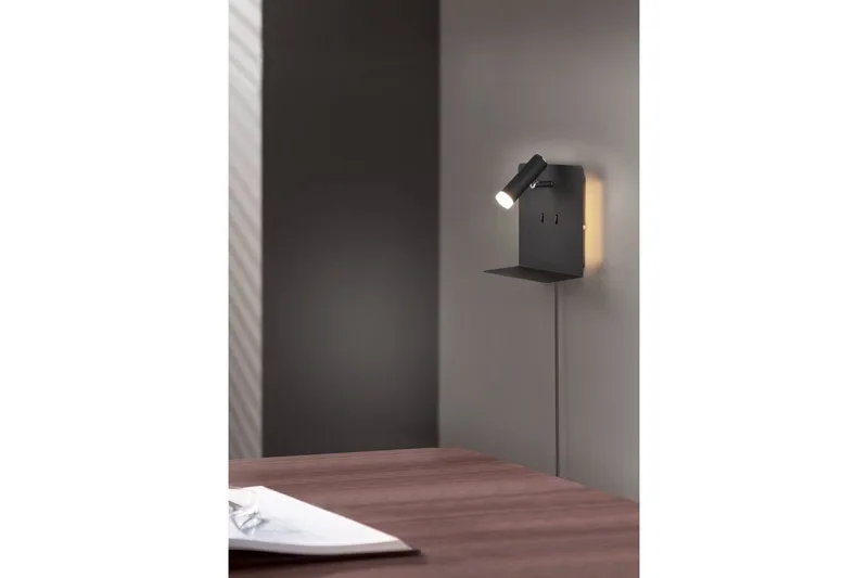 Vägglampa TRIO Element Mattsvart - Mattsvart - Belysning & el - Inomhusbelysning & lampor - Vägglampa