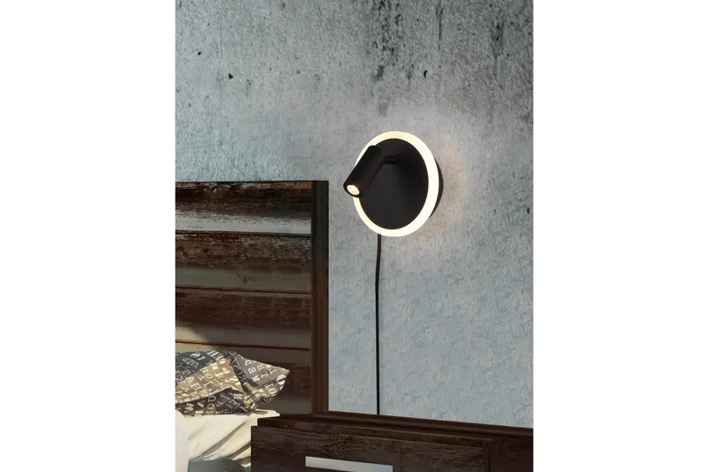 Vägglampa TRIO Jordan Mattsvart - Mattsvart - Belysning & el - Inomhusbelysning & lampor - Vägglampa