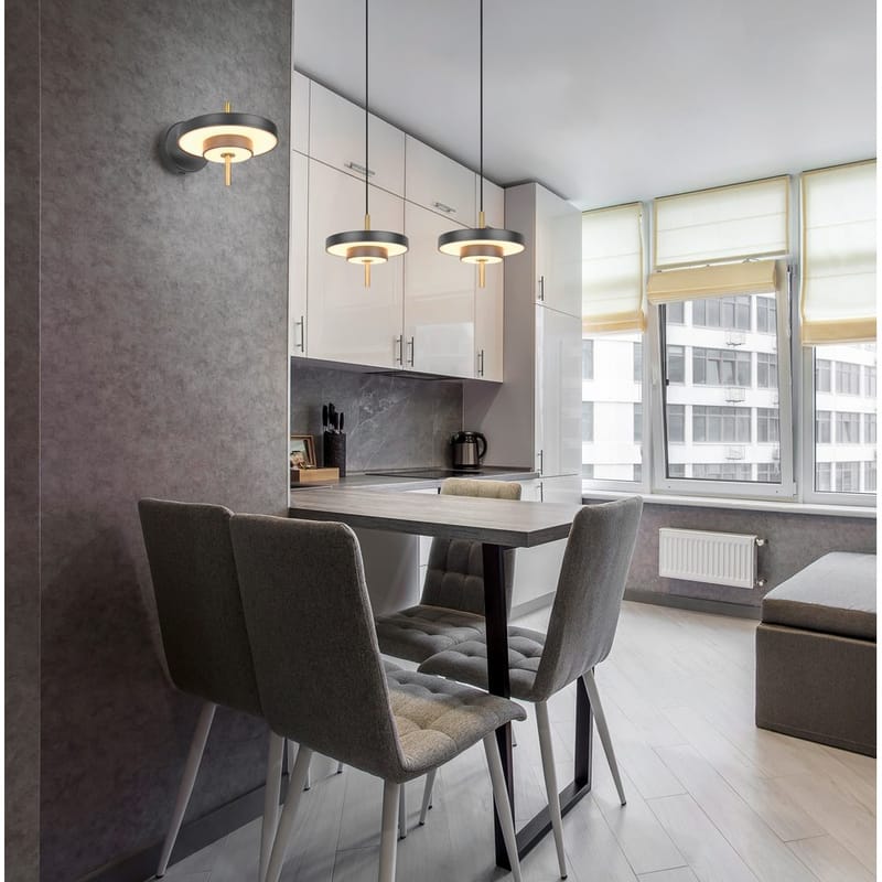 Vägglampa TRIO Keaton - Mattsvart/Mässing - Belysning & el - Inomhusbelysning & lampor - Vägglampa