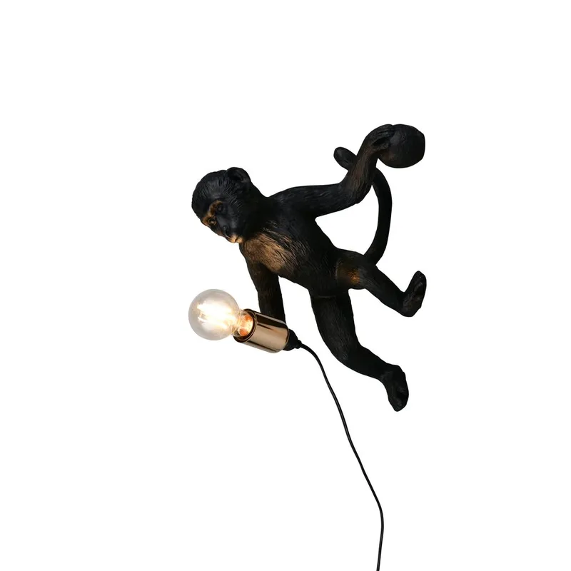 Vägglampa TRIO Louy, Svart