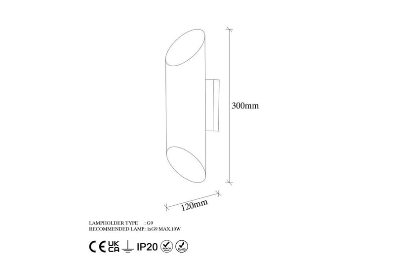 Vägglampa Valiorgrad Vit - Vit - Belysning & el - Inomhusbelysning & lampor - Vägglampa