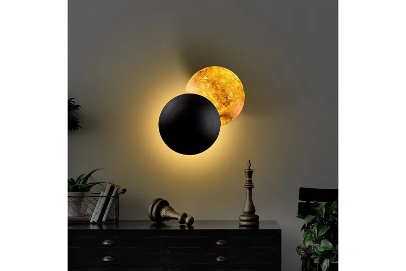 Vägglampa Zandel Svart / Koppar - Svart / Koppar - Belysning & el - Inomhusbelysning & lampor - Vägglampa