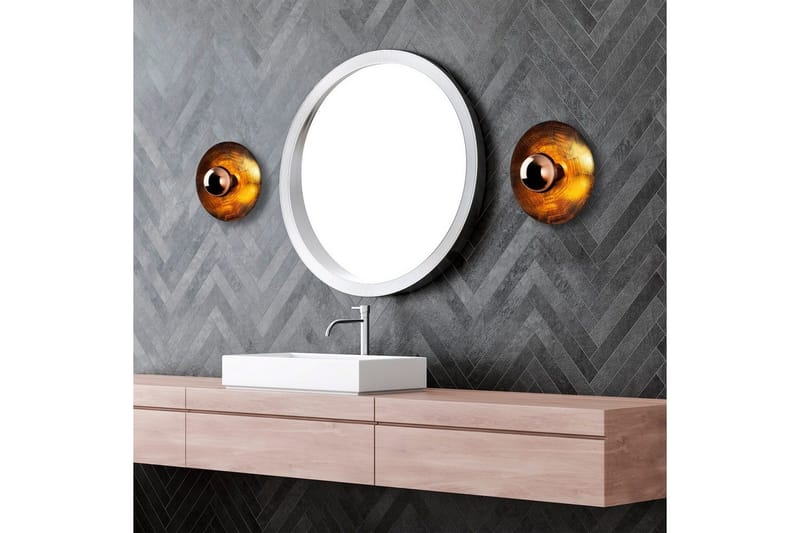 Vägglampa Zindale Koppar - 28 x 26 cm - Belysning & el - Inomhusbelysning & lampor - Vägglampa