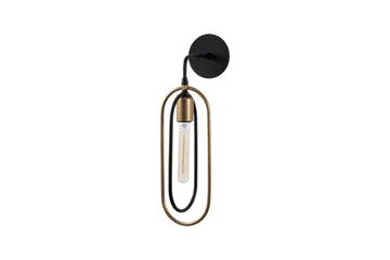 Vägglampa Pindor svart / guld - Guld/Svart - Belysning & el - Inomhusbelysning & lampor - Vägglampa
