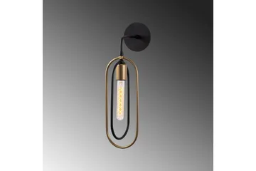 Vägglampa Pindor svart / guld - Guld/Svart - Belysning & el - Inomhusbelysning & lampor - Vägglampa