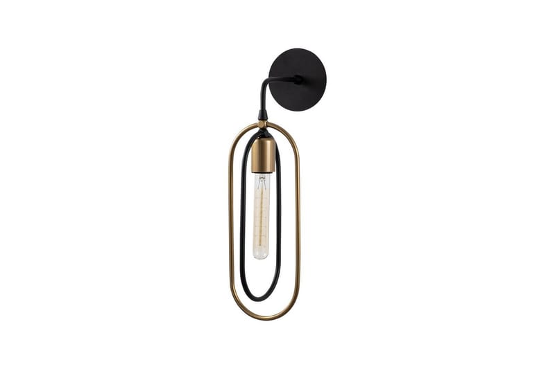 Vägglampa Pindor svart / guld - Guld/Svart - Belysning & el - Inomhusbelysning & lampor - Vägglampa