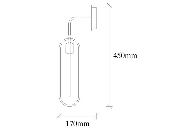 Vägglampa Pindor svart / guld - Guld/Svart - Belysning & el - Inomhusbelysning & lampor - Vägglampa