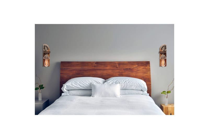 Vägglampeset (2 stycken) Giuseppe Duo Brun / Rany - Brun/Guld - Belysning & el - Inomhusbelysning & lampor - Vägglampa