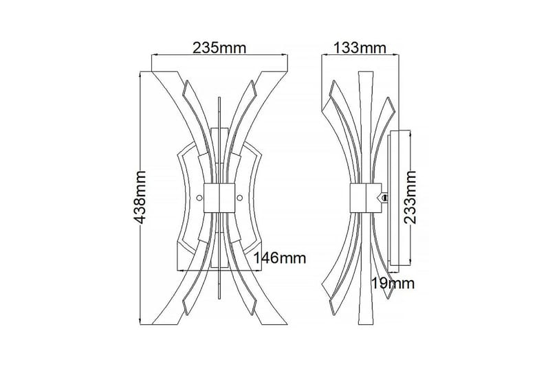 Vida Hinkley Vägglampa - GOLD - Belysning & el - Inomhusbelysning & lampor - Vägglampa