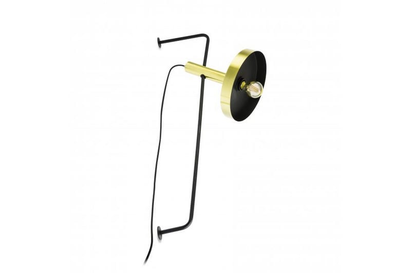 Whizz vägglampa - Guld - Sänglampa vägg - Sovrumslampa - Vägglampa - Väggarmatur