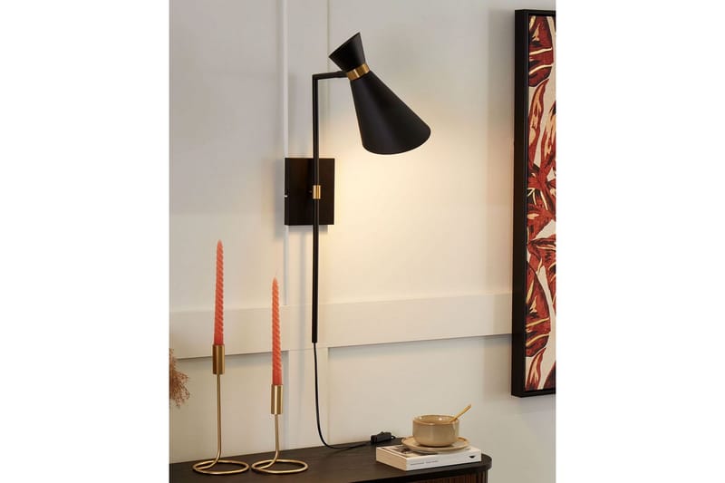 Yassil Vägglampa E27 E27 - Svart - Belysning & el - Inomhusbelysning & lampor - Vägglampa