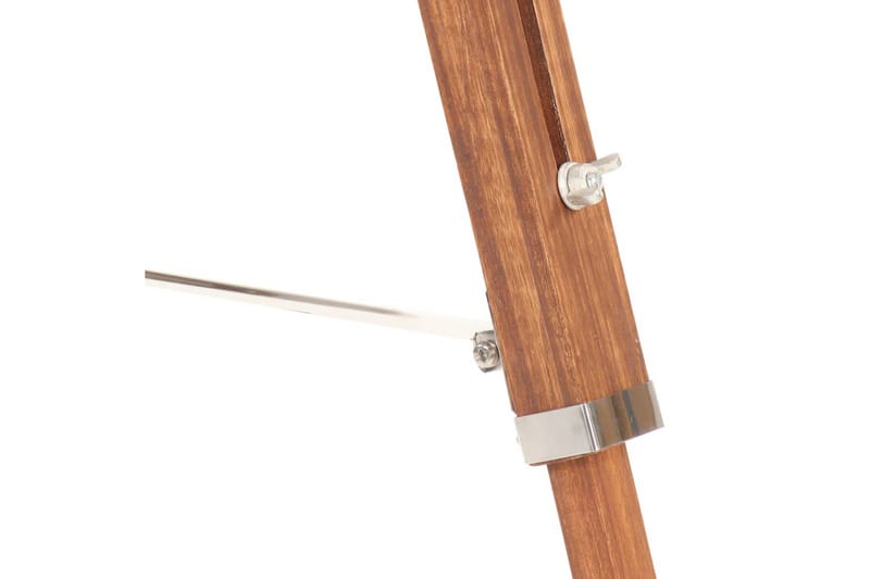 Golvlampa honungsbrun och grå massivt teakträ 141 cm - be Basic - Belysning & el - Inomhusbelysning & lampor - Vardagsrumslampa