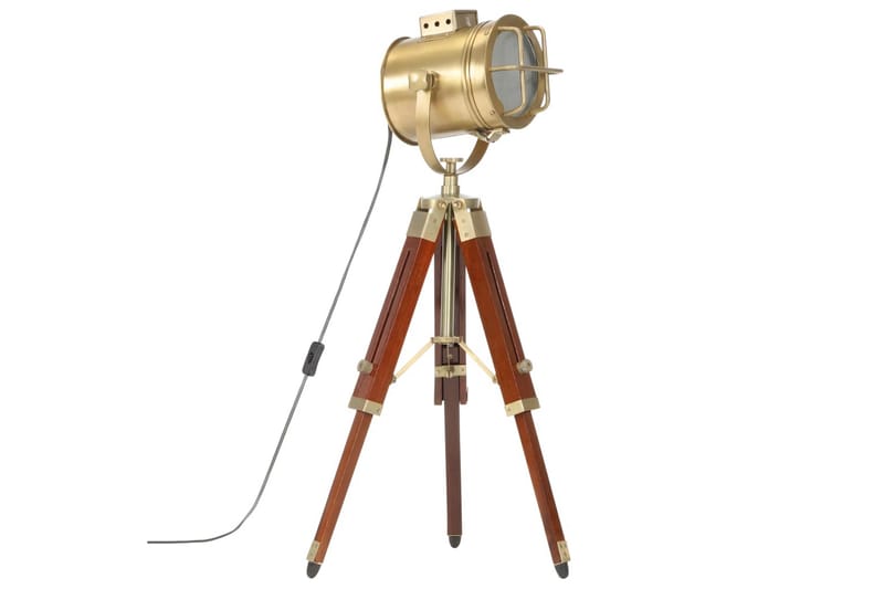 Golvlampa massivt mangoträ 69 cm - Brun - Belysning & el - Inomhusbelysning & lampor - Vardagsrumslampa