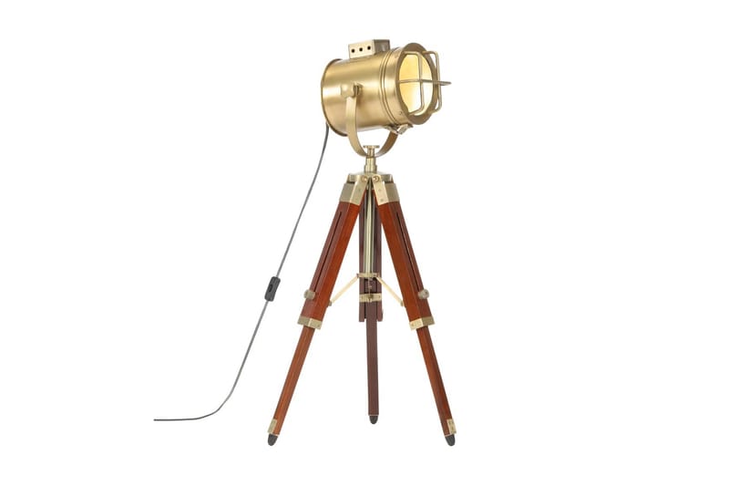 Golvlampa massivt mangoträ 69 cm - Brun - Belysning & el - Inomhusbelysning & lampor - Vardagsrumslampa