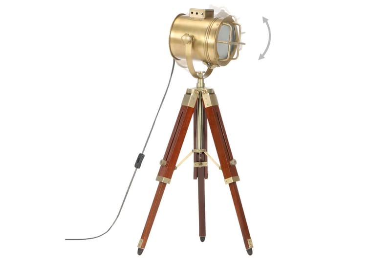 Golvlampa massivt mangoträ 69 cm - Brun - Belysning & el - Inomhusbelysning & lampor - Vardagsrumslampa
