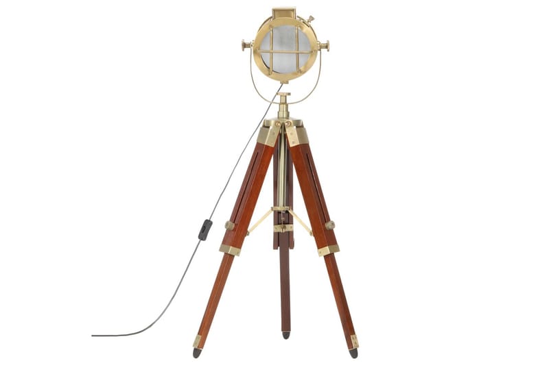 Golvlampa massivt mangoträ 69 cm - Brun - Belysning & el - Inomhusbelysning & lampor - Vardagsrumslampa
