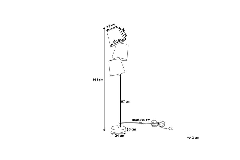 Grande Golvlampa 164 cm - Vit - Belysning & el - Inomhusbelysning & lampor - Vardagsrumslampa