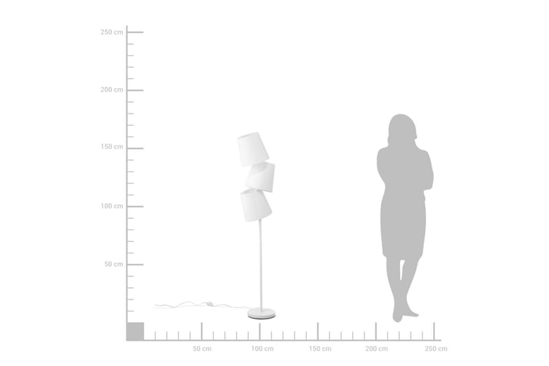Grande Golvlampa 164 cm - Vit - Belysning & el - Inomhusbelysning & lampor - Vardagsrumslampa