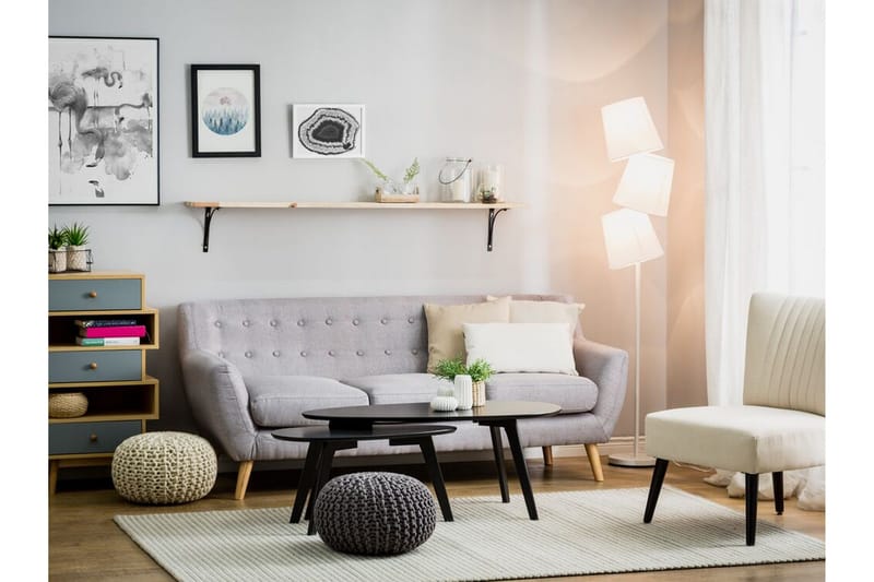 Grande Golvlampa 164 cm - Vit - Belysning & el - Inomhusbelysning & lampor - Vardagsrumslampa