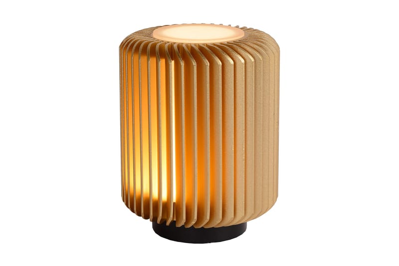 Turbin Bordslampa Guld/Mässing - Lucide - Bordslampor - Vardagsrumslampa - Fönsterlampa på fot - Fönsterlampa - Sänglampa bord - Sovrumslampa