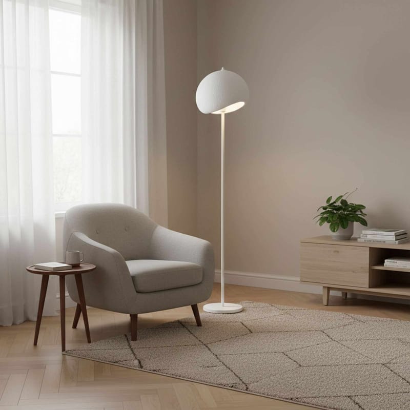 Vyrel Golvlampa 34 cm - Vit - Belysning & el - Inomhusbelysning & lampor - Sovrumslampa