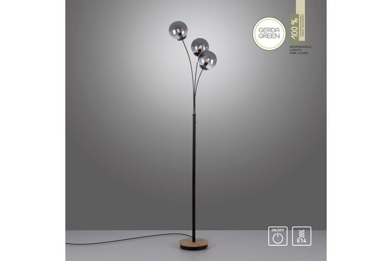 Widow Just Light Golvlampa - Wood - Belysning & el - Inomhusbelysning & lampor - Sovrumslampa