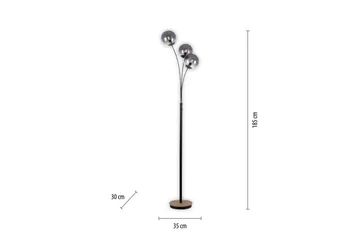 Widow Just Light Golvlampa - Wood - Belysning & el - Inomhusbelysning & lampor - Sovrumslampa