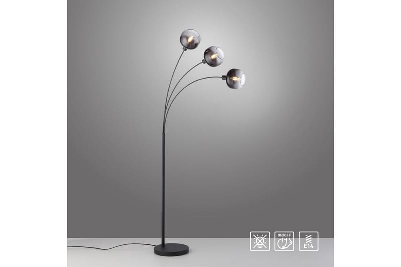 Zea Just Light Golvlampa - Black - Belysning & el - Inomhusbelysning & lampor - Sovrumslampa
