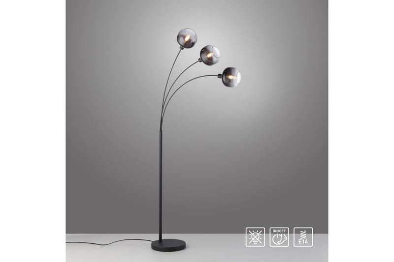 Zea Just Light Golvlampa - Black - Belysning & el - Inomhusbelysning & lampor - Sovrumslampa