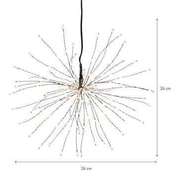 Firework Hängande dekoration belysning 26 cm - svart - Belysning & el - Julbelysning - Övrig julbelysning