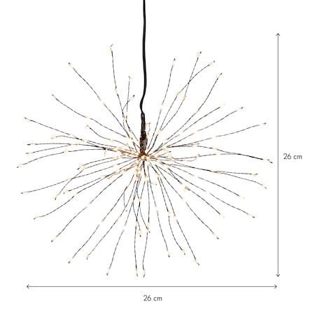 Firework Hängande dekoration belysning 26 cm - svart - Belysning & el - Julbelysning - Övrig julbelysning
